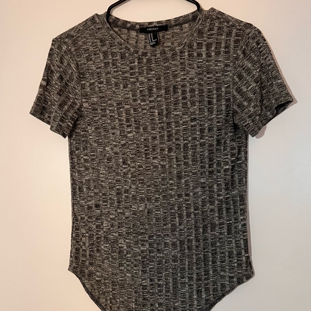 Forever 21. Medium bodysuit. Grey/black